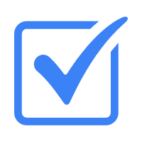 blue checkbox