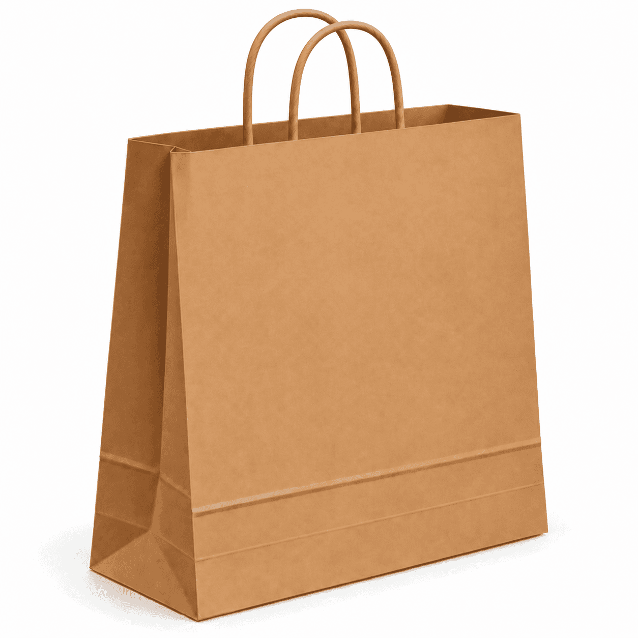 Papierová taška STANDARD PLUS - Hnedý hladký papier – 54x15x49cm