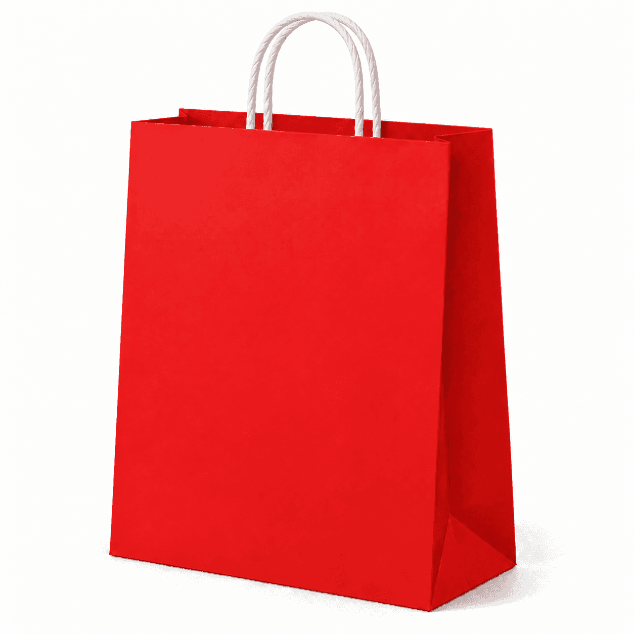 Farebná papierová taška – 24x10x34cm · Červená