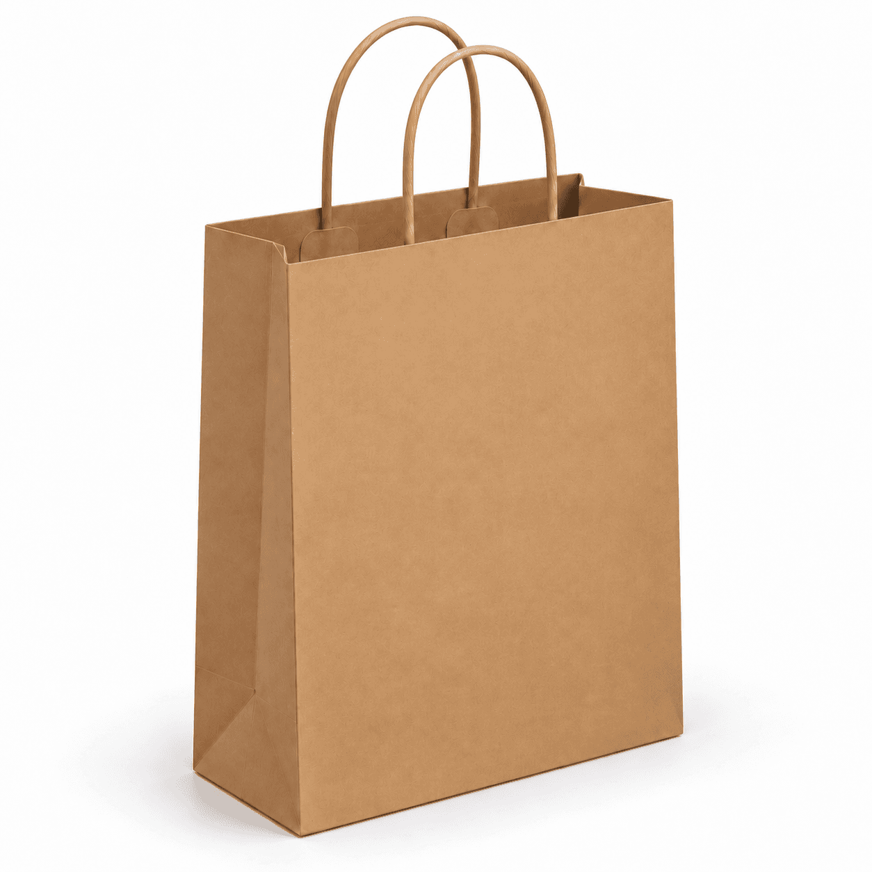 Papierová taška PREMIUM - Hnedý hladký papier – 30x12x40cm