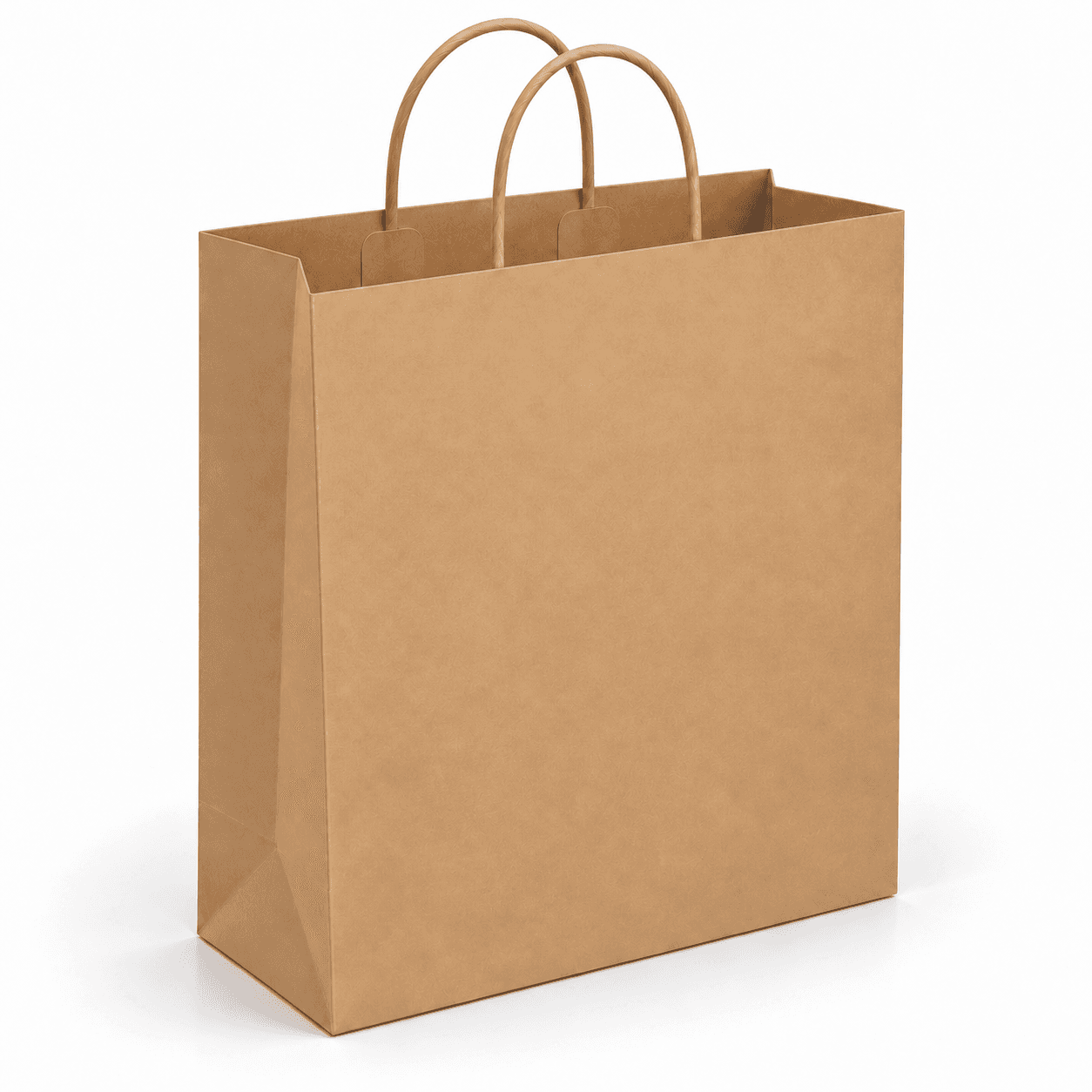 Papierová taška PREMIUM - Hnedý hladký papier – 30x16x34cm