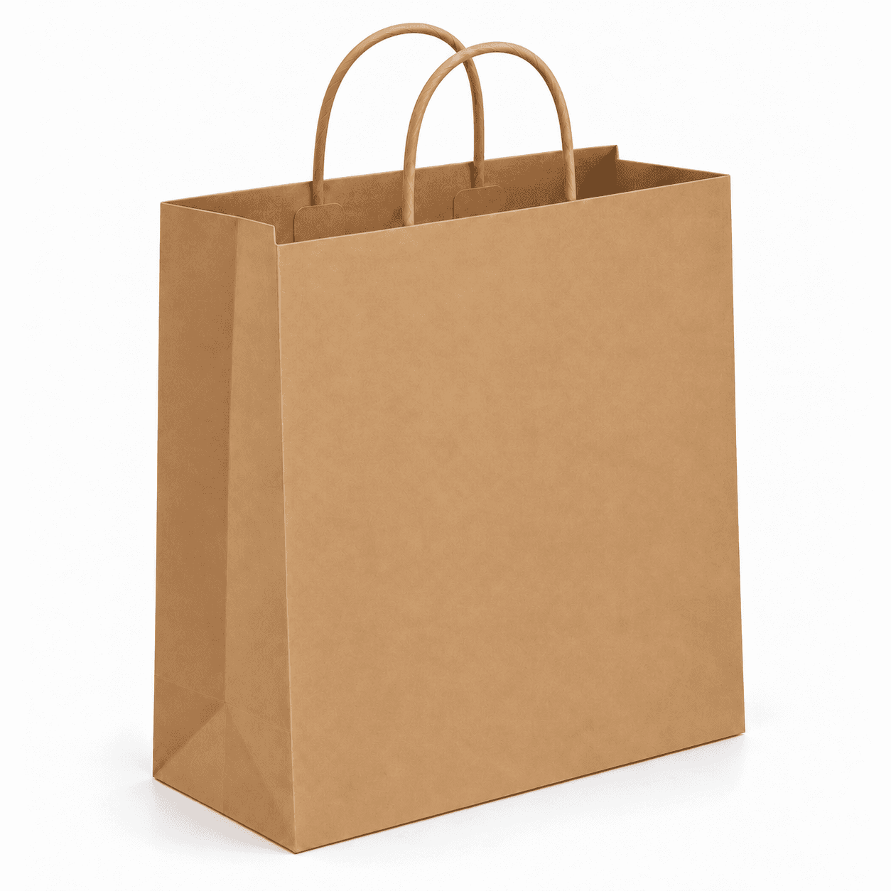 Papierová taška PREMIUM - Hnedý hladký papier – 35x15x40cm