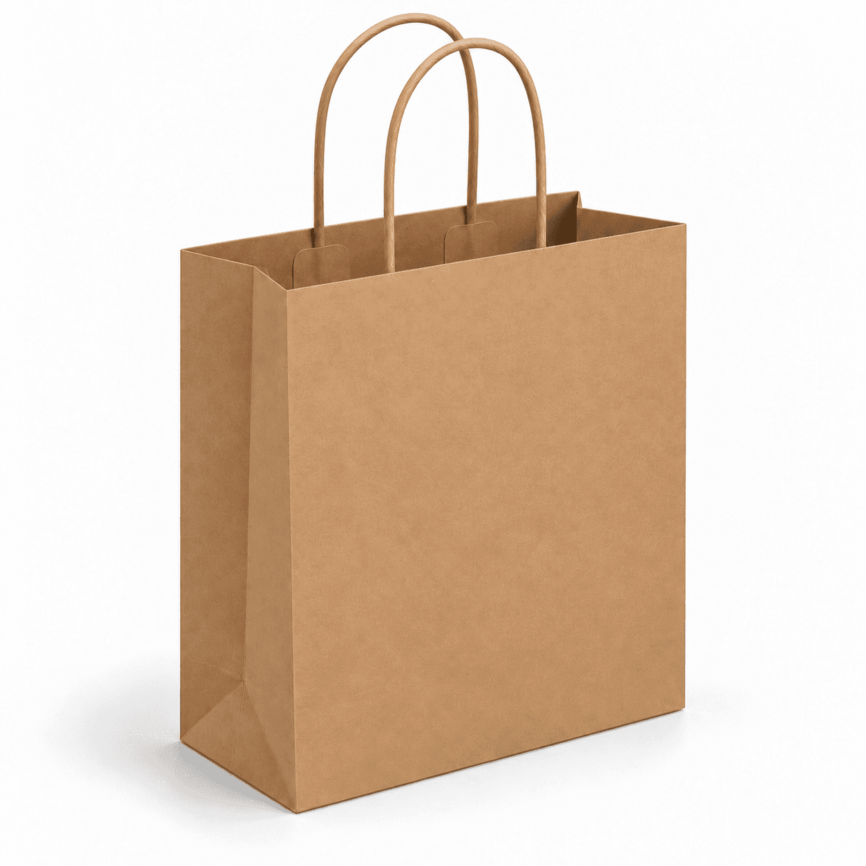 Papierová taška PREMIUM - Hnedý hladký papier – 26x16x25cm