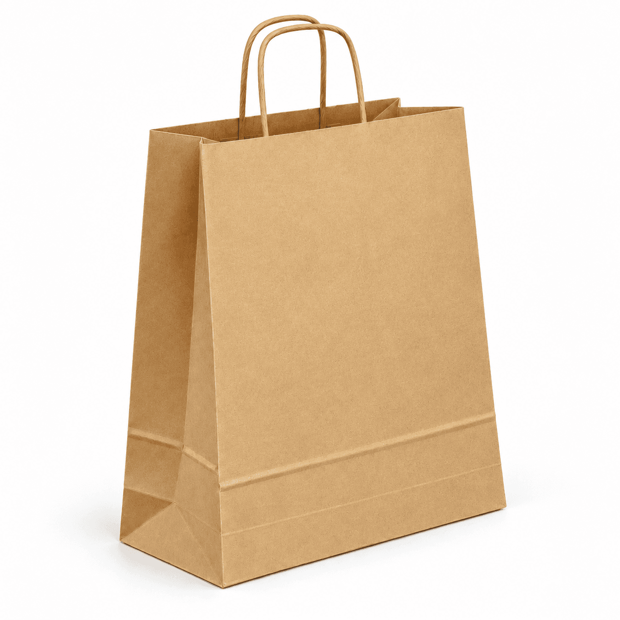 Papierová taška STANDARD PLUS - Hnedý hladký papier – 24x11x31cm