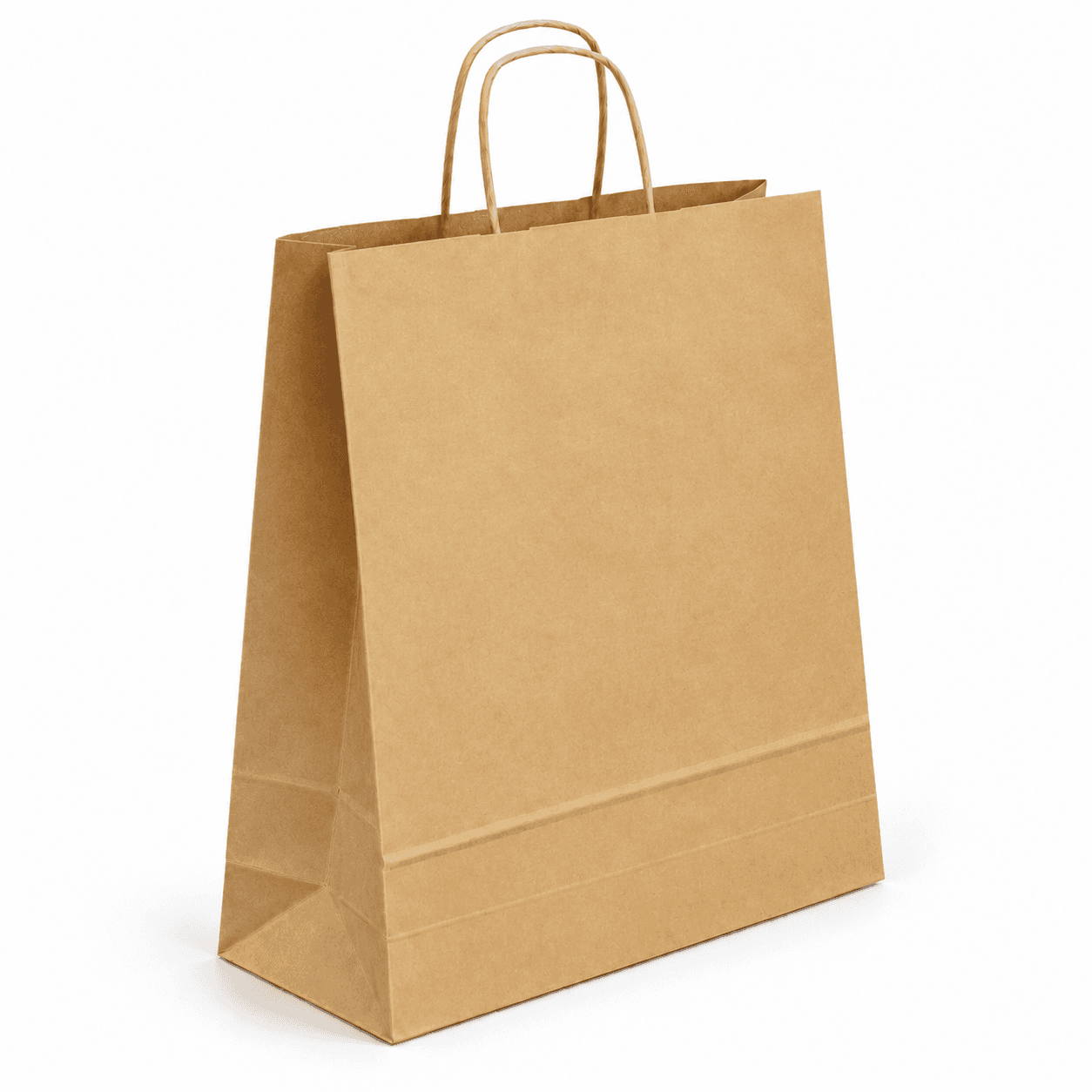 Papierová taška STANDARD PLUS - Hnedý hladký papier – 32x14x42cm