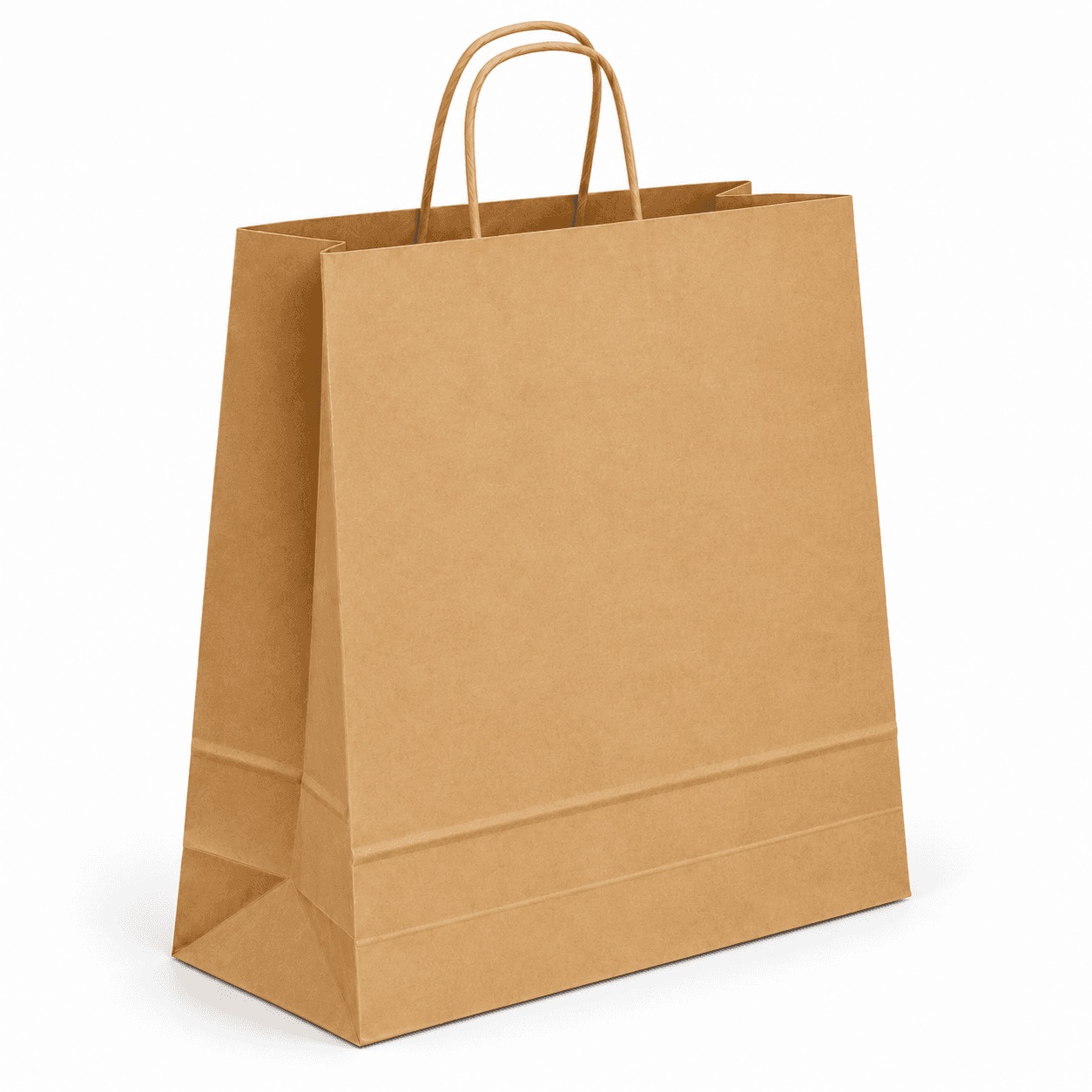 Papierová taška STANDARD PLUS - Hnedý hladký papier – 40x16x45cm