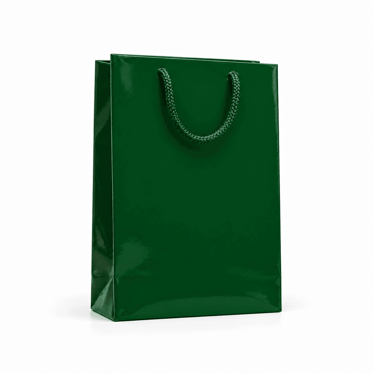 Laminovaná taška – 17x7x25cm · Tmavozelená