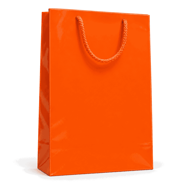 Laminovaná taška – 30x9x40cm · Oranžová