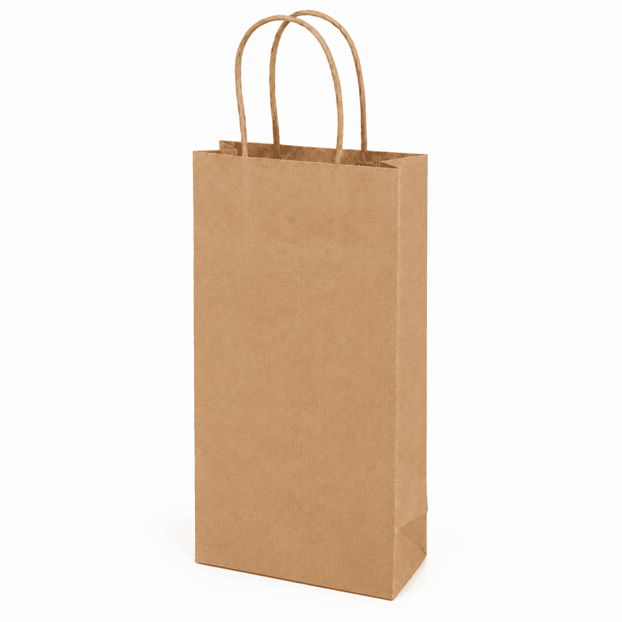 Taška na víno s krúteným uchom – 18x8x39cm · Hnedá